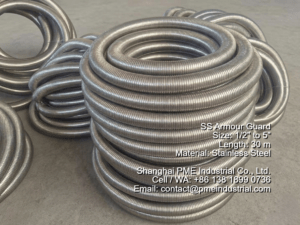 High quality Stainless Steel Armour Guard for 1 inch drilling hoses delivered to North America.