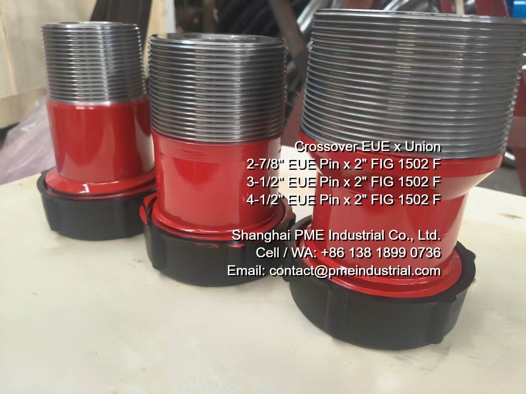 Heavy-duty offshore rig flowline adapters ready for May project delivery in Southeast Asia.
