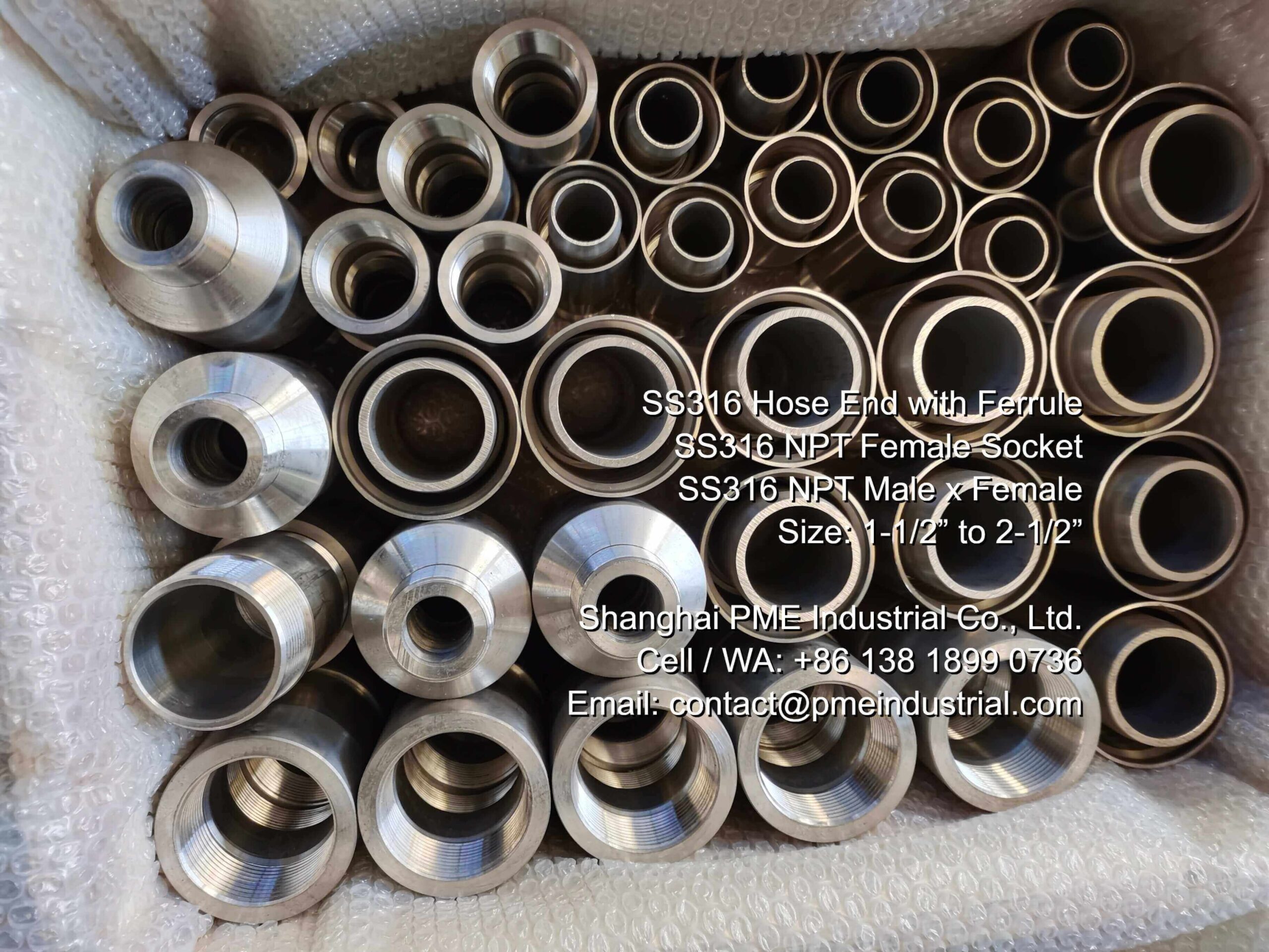 Bulk Inventory of SS 316 Sockets