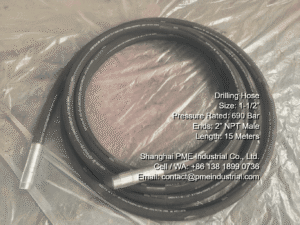 Shanghai PME 1-1/2 inch 690 bar drilling hose delivered on-time to Nordic offshore project site