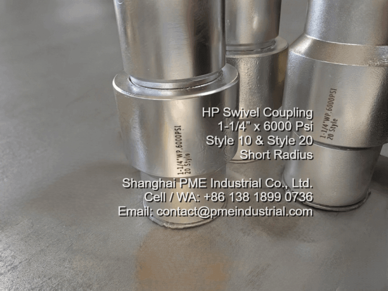High Pressure Style 20 Short Radius Swivel Joint Interchangable with FMC