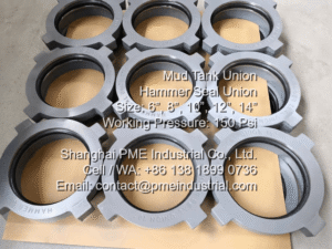 10 inch hammer seal tank union assembly 150 psi working pressure for oilfield mud tank suction lines