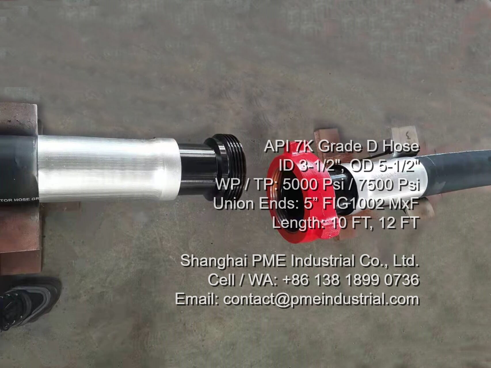 5 inch Fig 1002 butt welded hammer union connections male and female ends