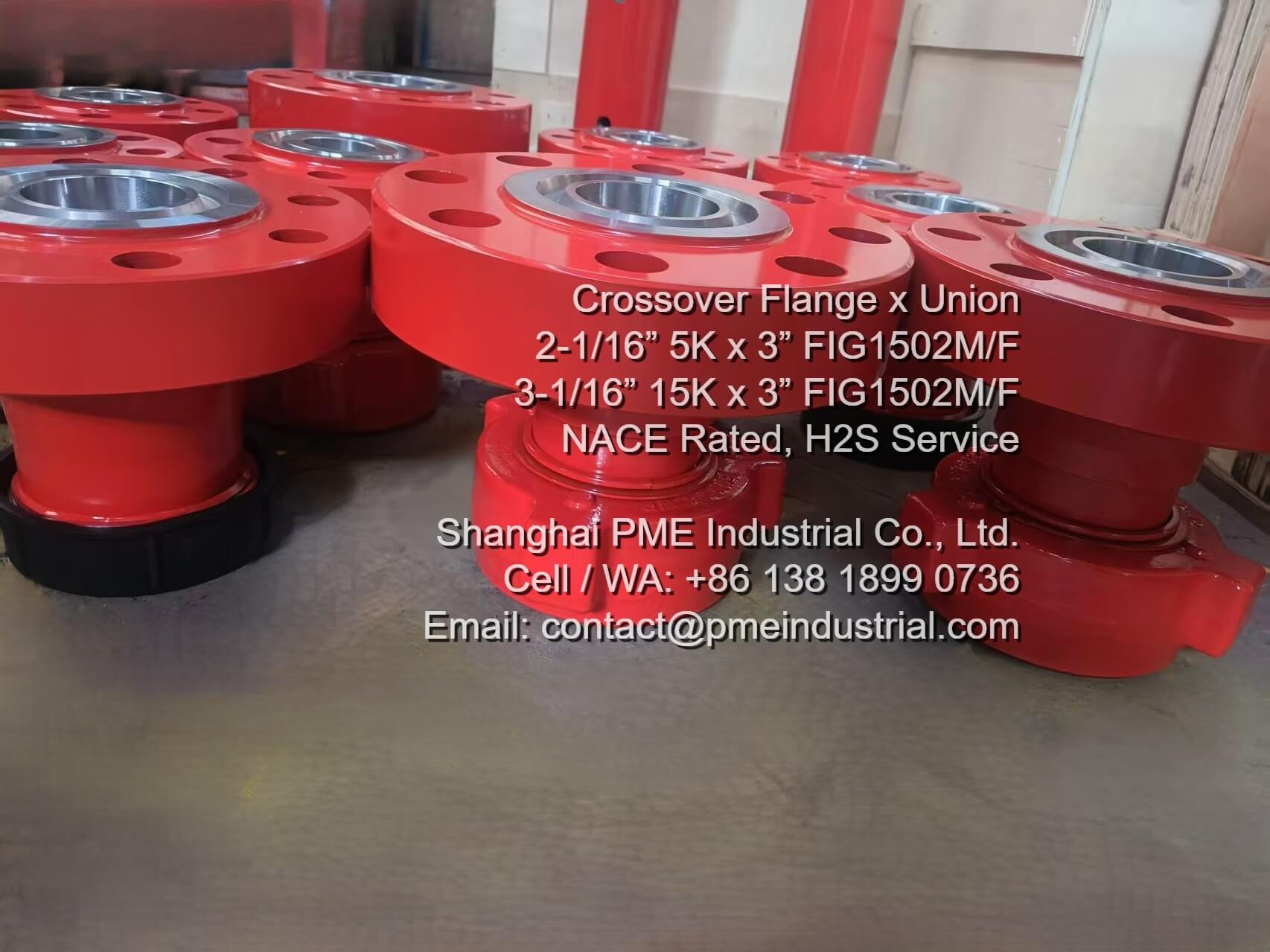 API 6A Integral Flange Crossover Adapters for 15000 PSI Service