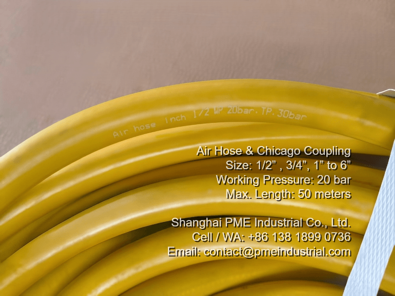 Working Pressure Branding Marking 1/2 Inch Air Hose 20 Bar 300 PSI