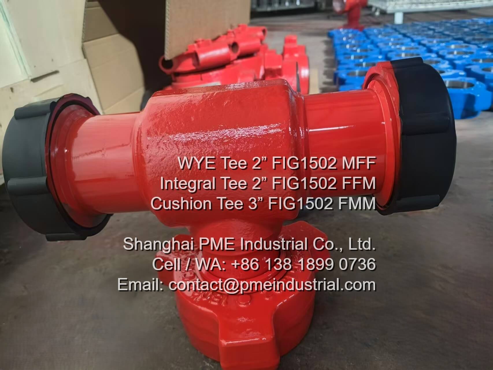 2 inch FIG 1502 Tee FxFxM 15000 PSI Integral Fitting