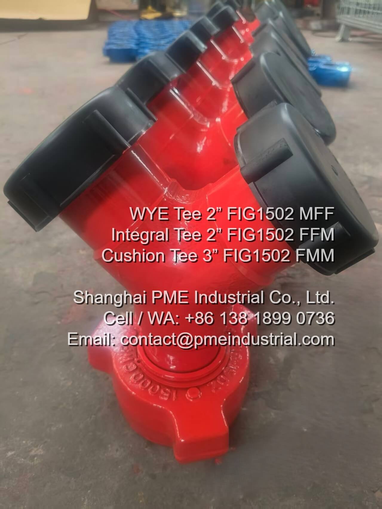2 inch FIG 1502 Wye MxFxF 15000 PSI Integral Fitting