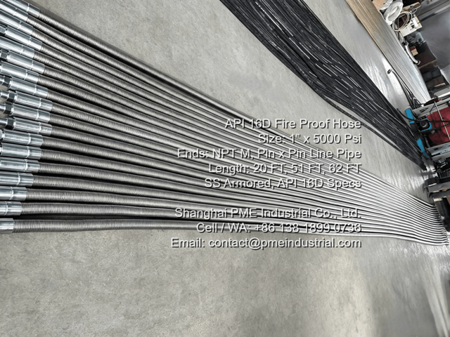 API 16D Fire Shield Hose Completed Batch