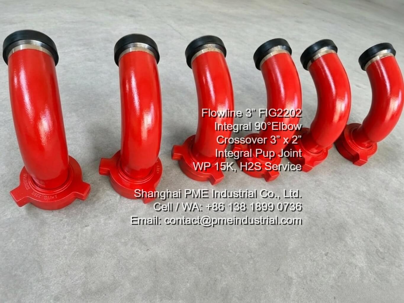 3 Inch FIG 2202 90 Degree Integral Elbow