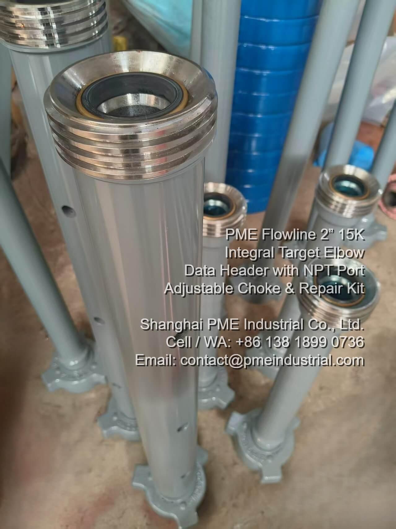 2 inch 1502 WxT integral 15K data header with 1/2 inch NPT tamped port