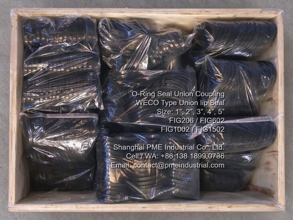High Pressure ORing Seal Union packed securely ready for export shipping