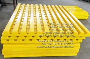 Drilling Floor Anti slip Setback Mat production view showing precision fabrication and structural layout