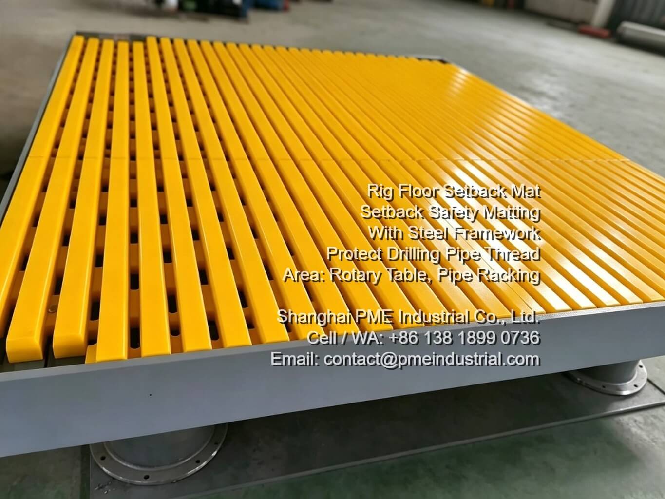 Precision manufacturing of Drilling Floor Anti-Slip Setback Mat for Pipe Racking