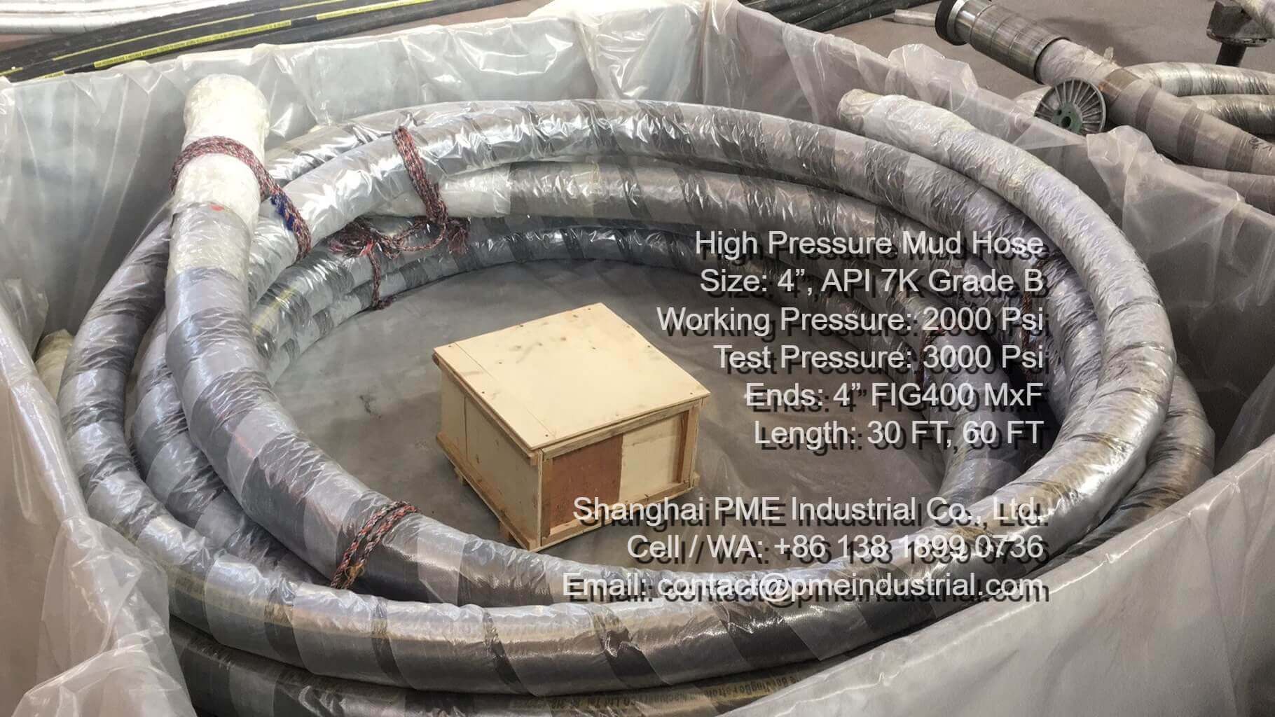 API 7K mud hose crating and packing before shipping