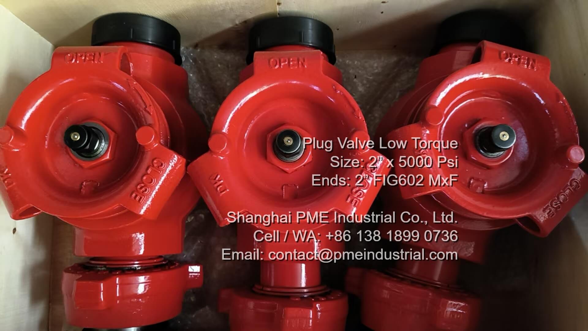 Export wooden crating and packing for low torque plug valve 2 inch prior to international shipping