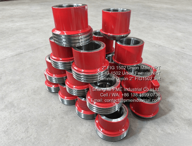 2 Inch FIG 1502 UNION Male Female NPT threaded connection profile