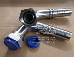 BSPP 60 degree cone 90DEG female swivel hose tail model 22691 for Central Asia oilfield systems