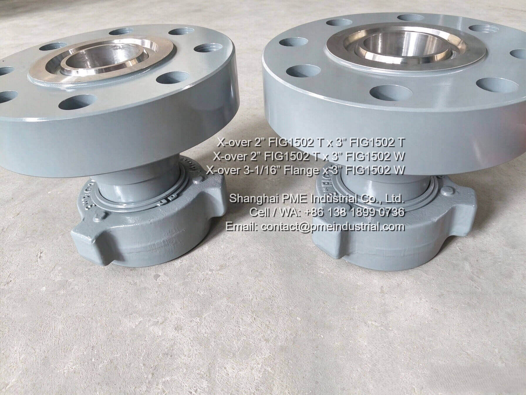 3-1/16 Inch Flange to 3 Inch FIG 1502 Flanged Crossover